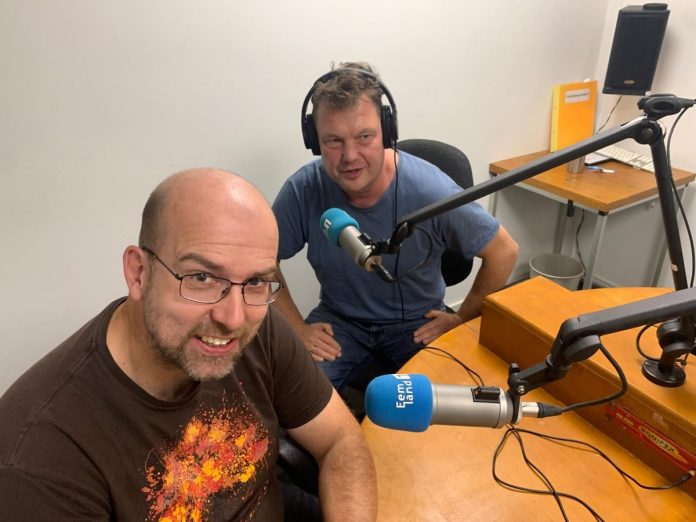 Alex van den Berg en Bas Dekker van Stichting Baarnsche Bomen