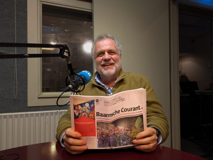 Eugene Leenders (boven) en de Baarnsche Courant (onder)